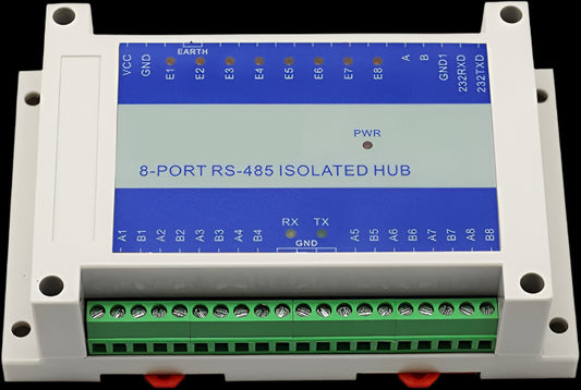 RS-485 Hub with Isolation 8 Port Hub RS232 to RS485